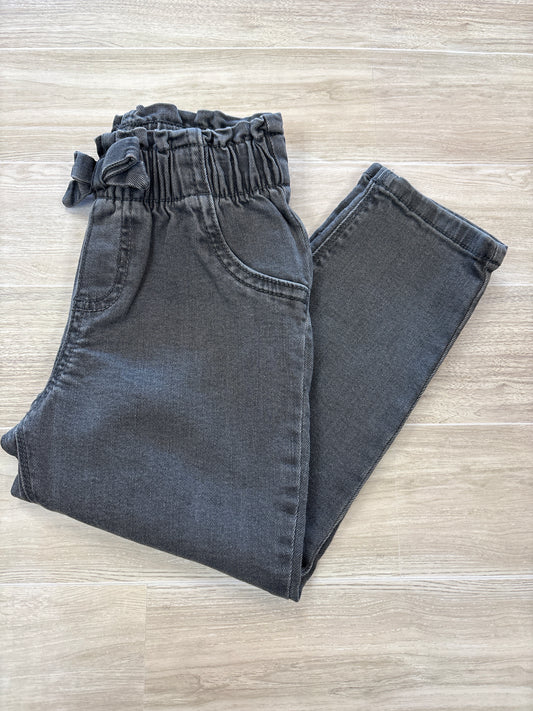 NWT 4T Black Paper Bag Waist Denim