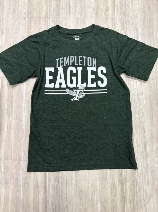 Womens Medium Green Templeton Eagles Tee