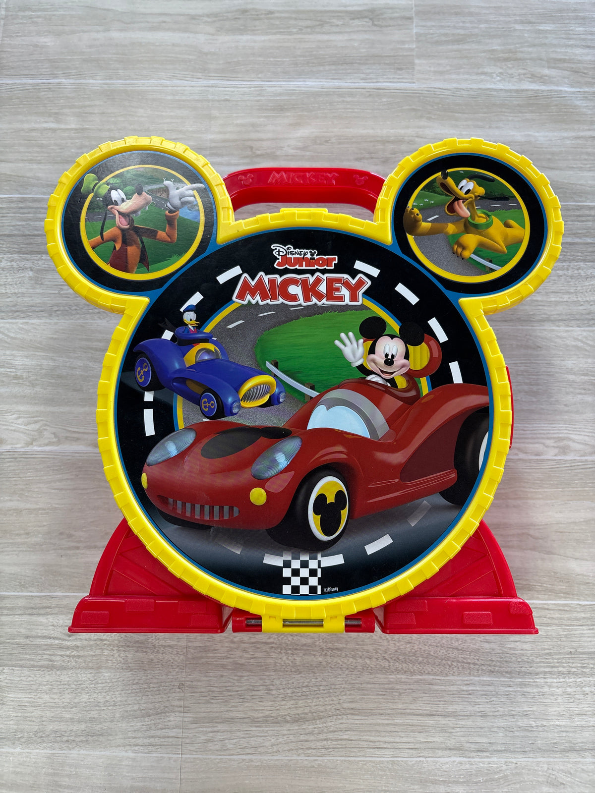 Toy - Mickey Cars + Track Set With Carrying Case