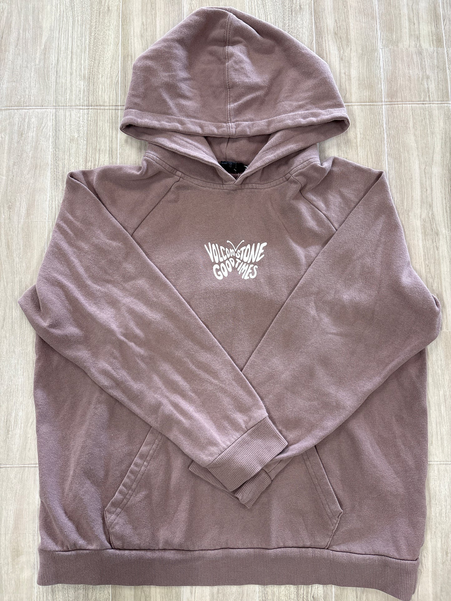 10/12 Volcom Mauve Good Times Butterfly Hoodie