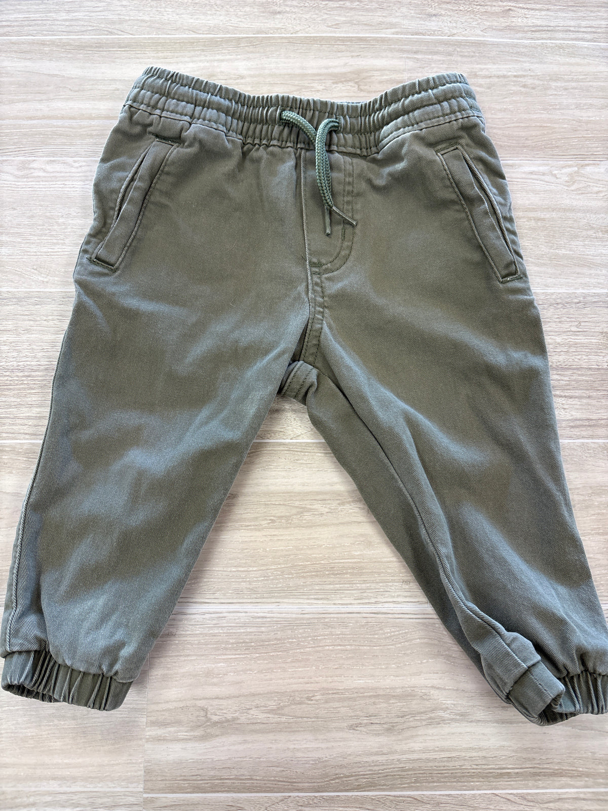 12-18m Olive Pull On Jogger Pants