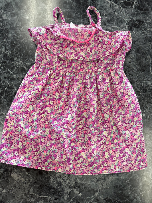 2T Purple Floral Tank Dress