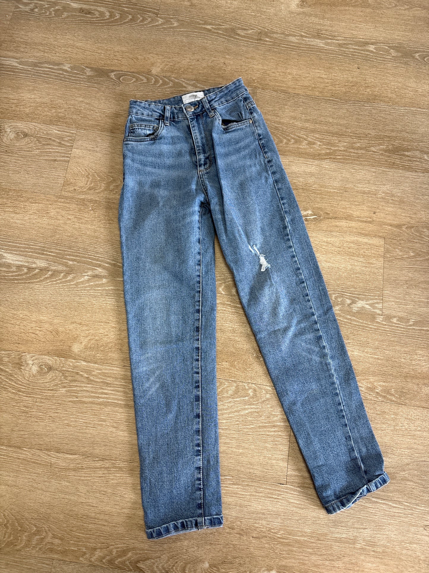 Womens 2 Cotton On Stretch Mom Jean Denim Pant