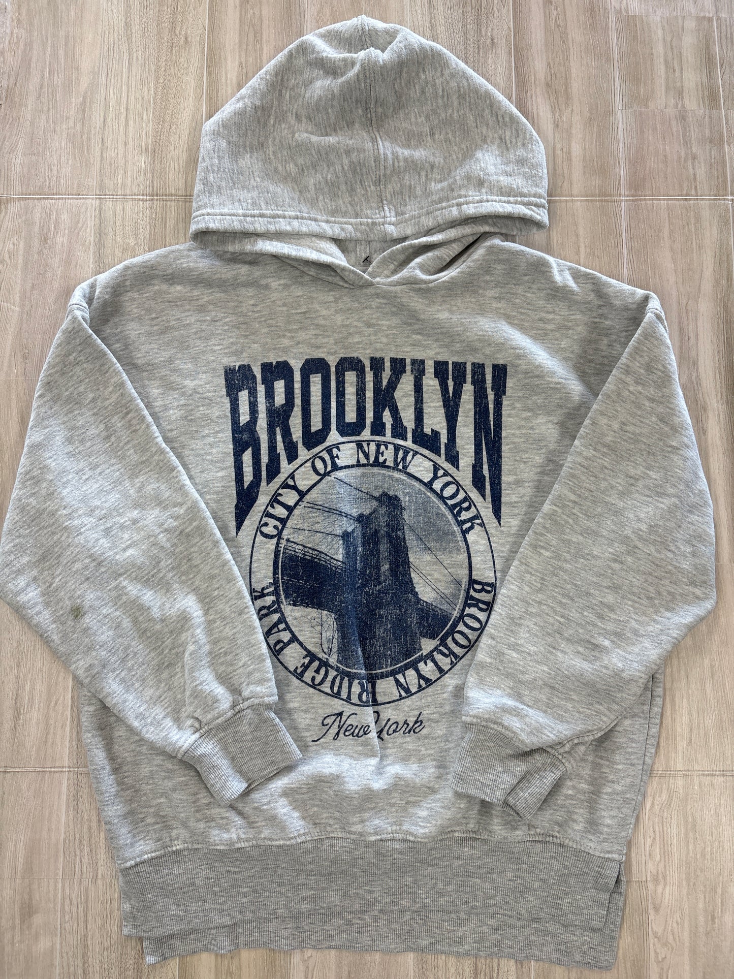 10/12 Light Grey Brooklyn Graphic Sweater - Blemish