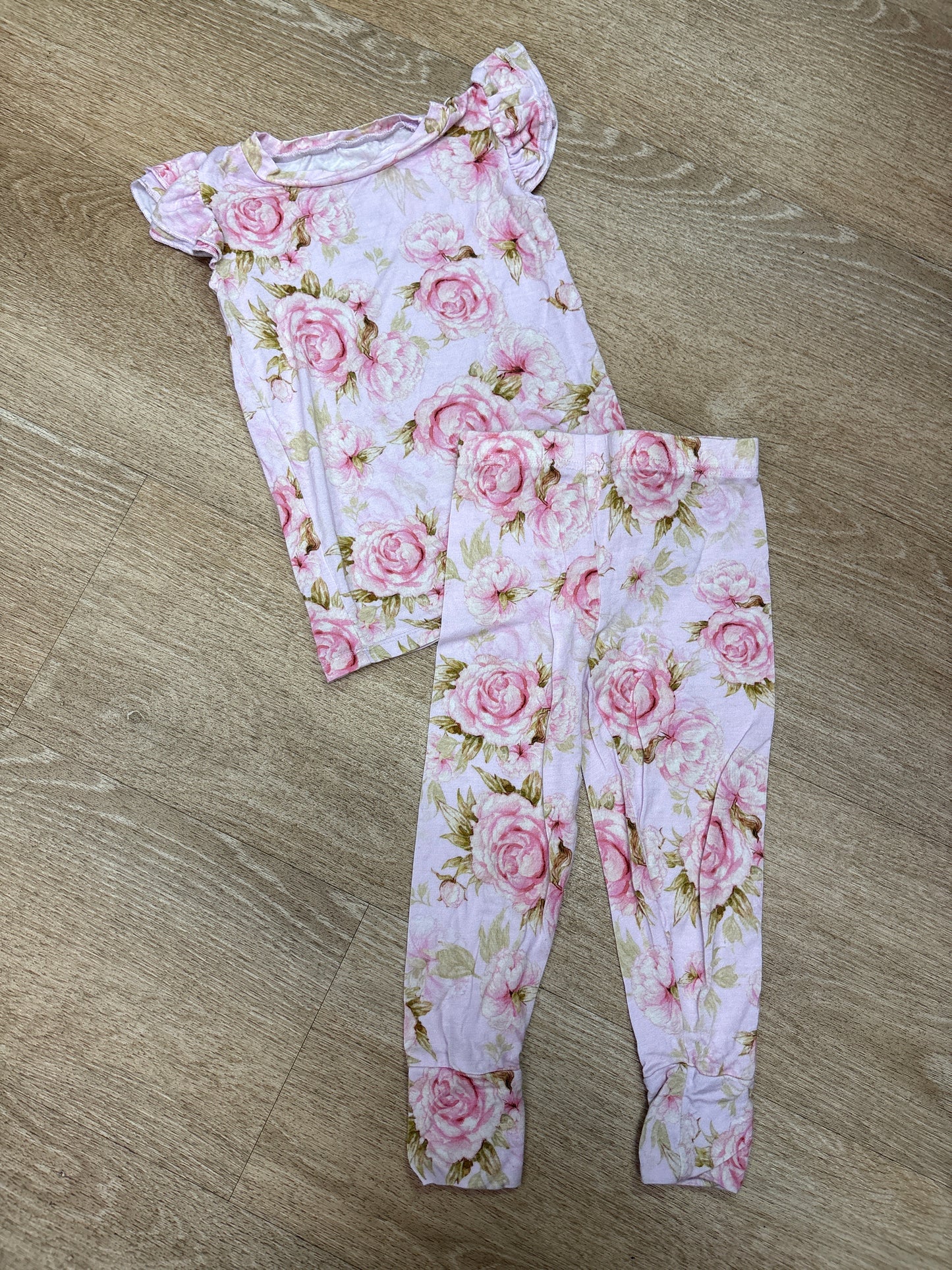 2T Bums & Roses Pink Rose Lounge Set