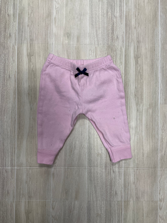 0-3m Jogger Pant with Bow - Pink