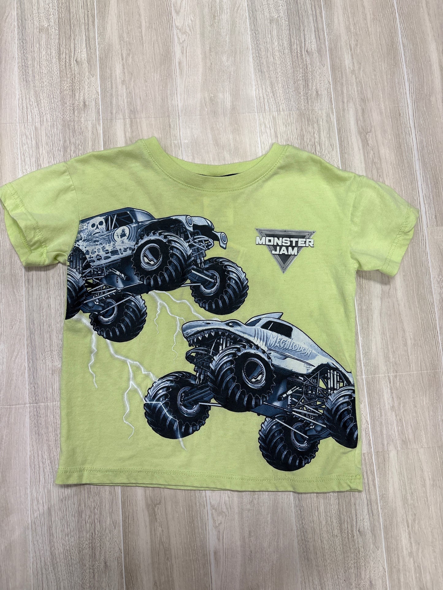 3T Lime Green Monster Jam Graphic Shirt
