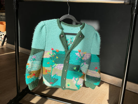5T HANDMADE Knit Landscape Cardigan
