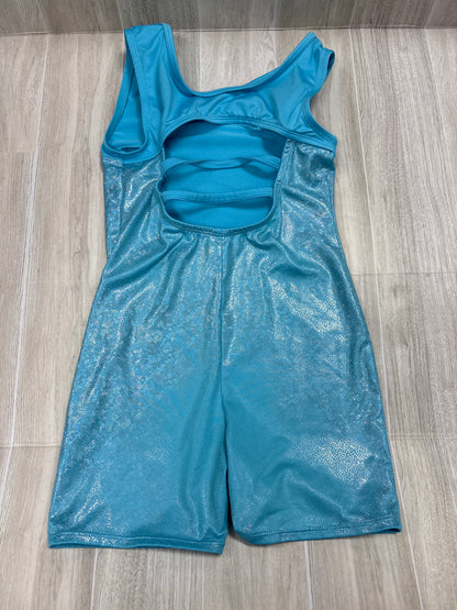 7/8 Blue Shimmer Leotard