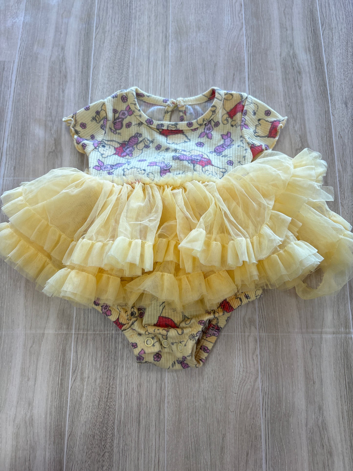 0-3m Yellow WTP Tutu Onesie