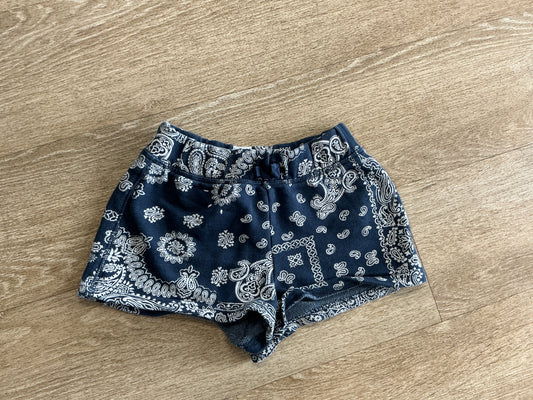 7 Navy Bandana Print Soft Shorts