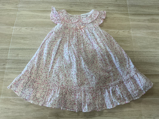 6m Piper & Posie Pink Floral Ruffled Dress