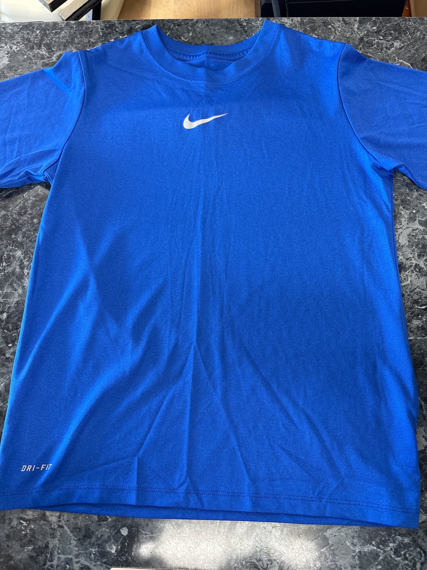 8 Nike Dri Fit Royal Blue Athletic Shirt