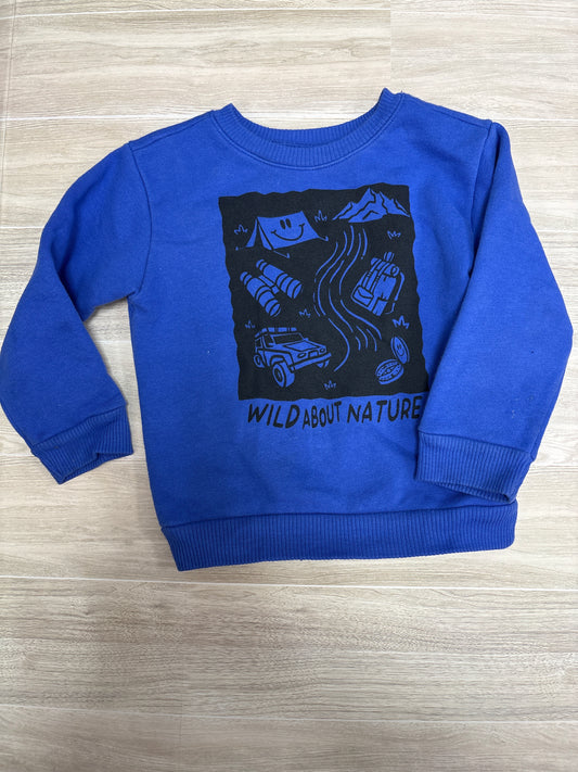 2T Royal Blue Wild About Nature Crewneck