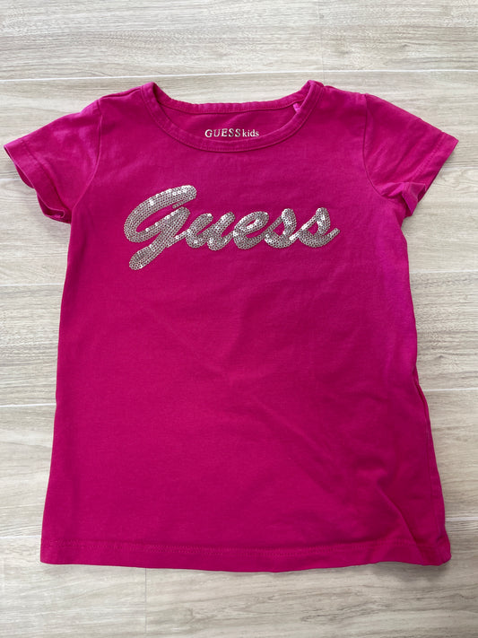 4T Guess Pink Graphic Tee