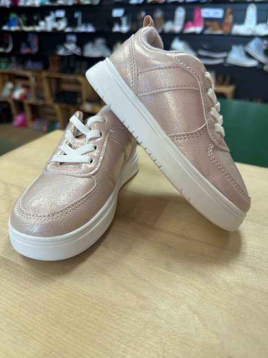 9c Pink Shimmer Slip On Sneakers