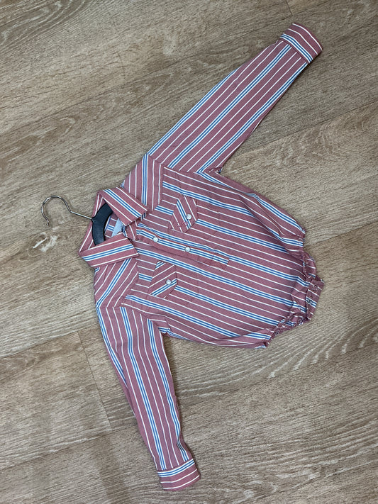 6-9m Cowkid Clothing Co Pearl Snap Onesie