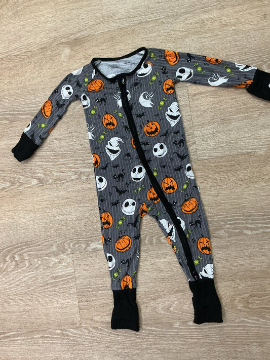 6-12m Little Sleepies NBC Pinstripe Pajama Romper
