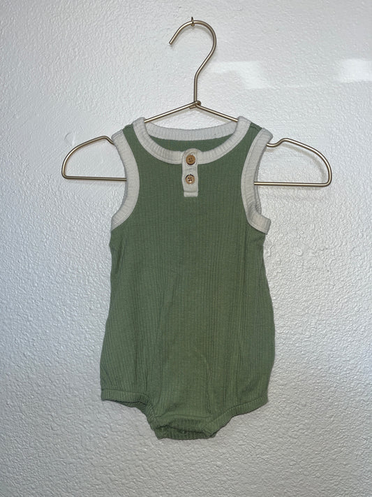 6-9m Ribbed Tank Bubble Romper