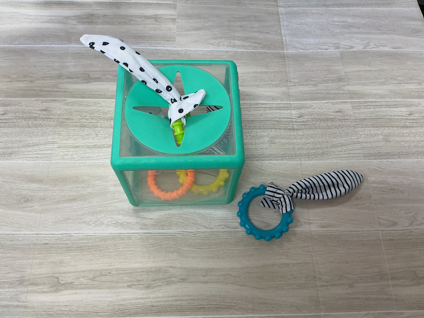 Toy - Clear Tissue Box with Toys