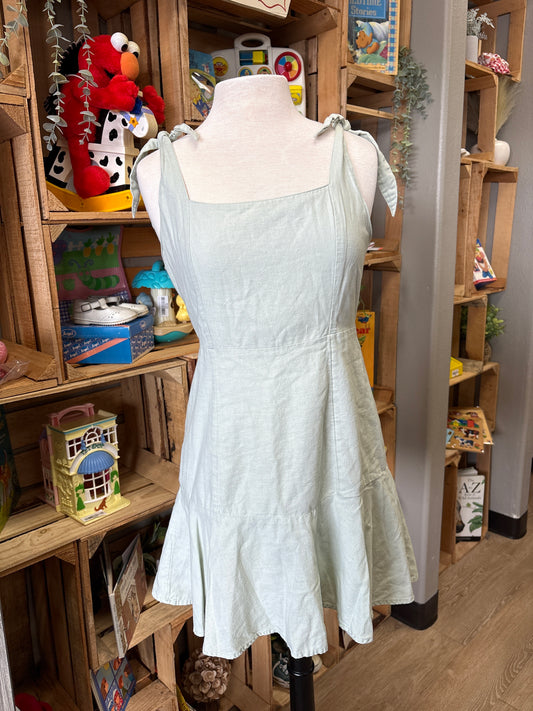 Womens Medium American Eagle Mint Tie Tank Dress