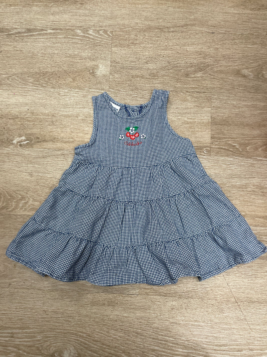 4T OshKosh Checkered Cherry Tank Dress