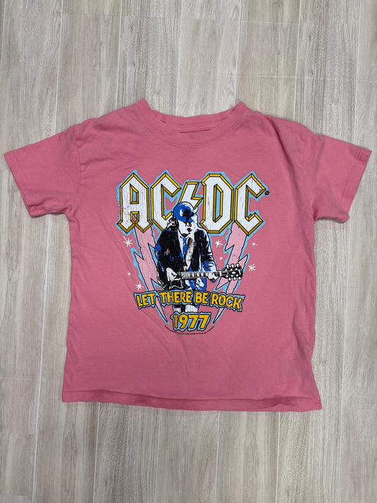 5 Pink ACDC Graphic Tee