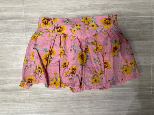 8 Pink Floral Skort