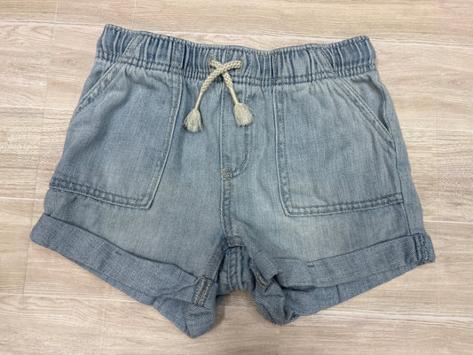 6/7 Light Wash Drawstring Shorts