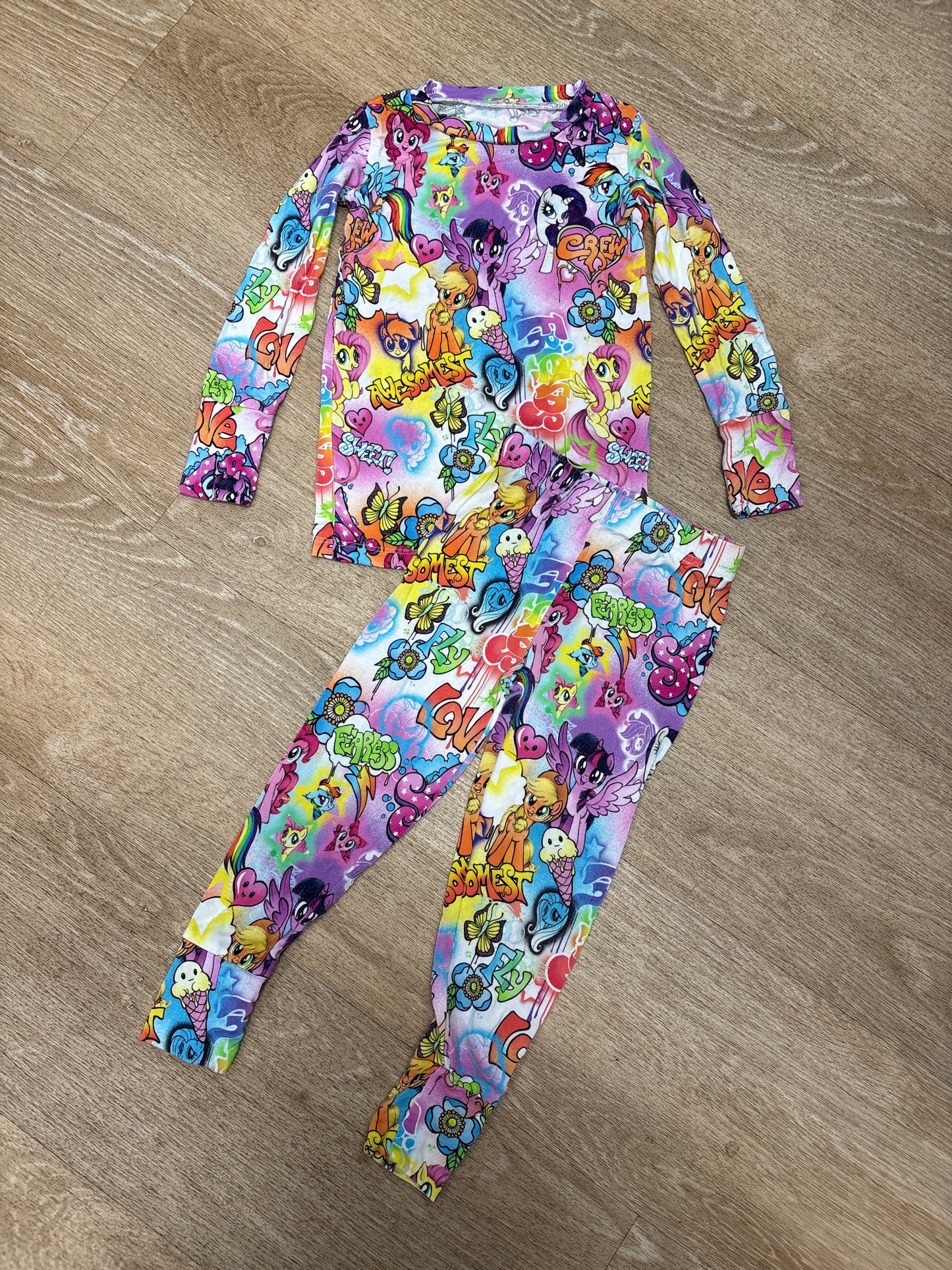2T Bums & Roses My Little Pony Graffiti Pajama Set