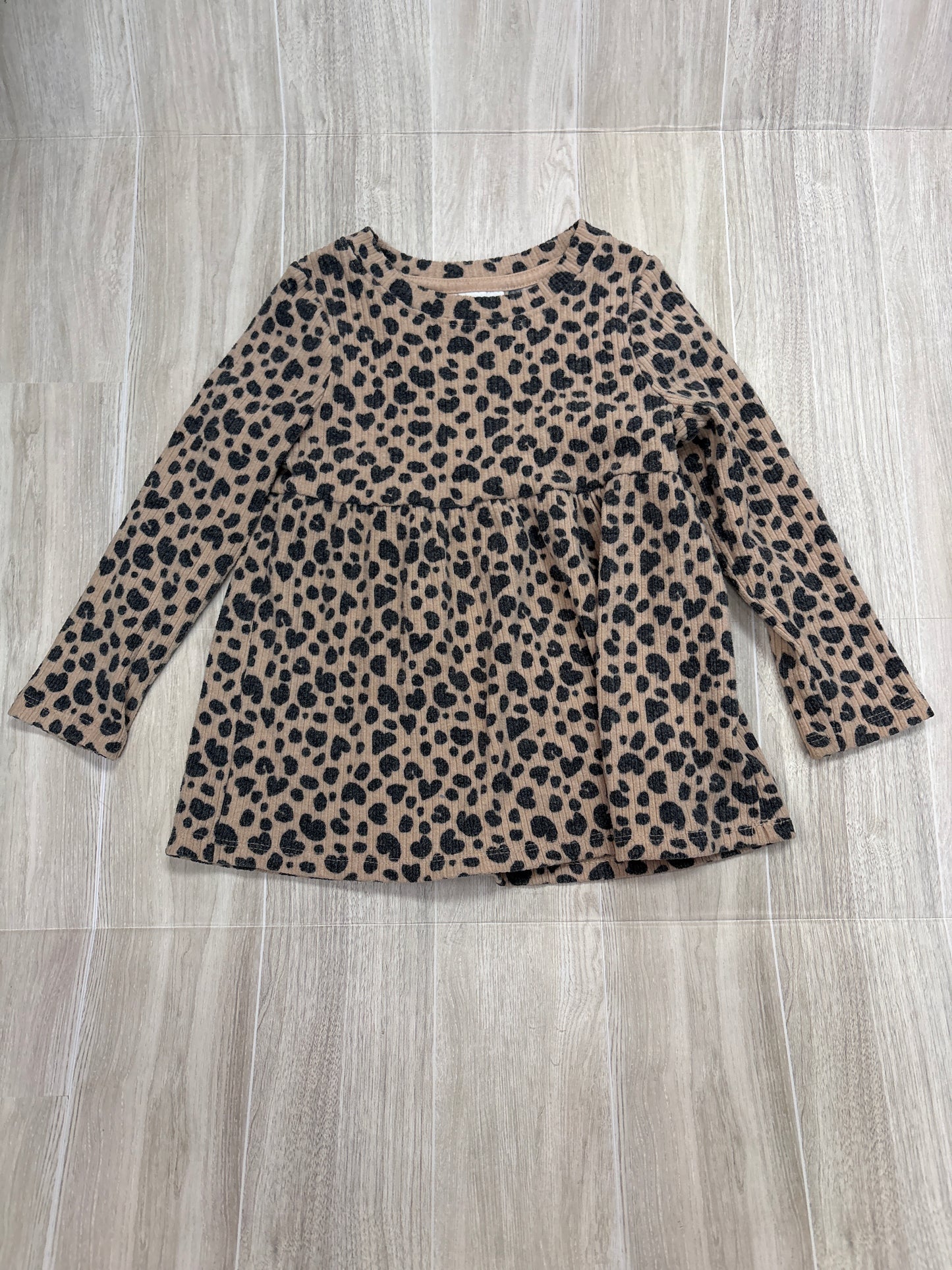 2T Leopard Long Sleeve Top