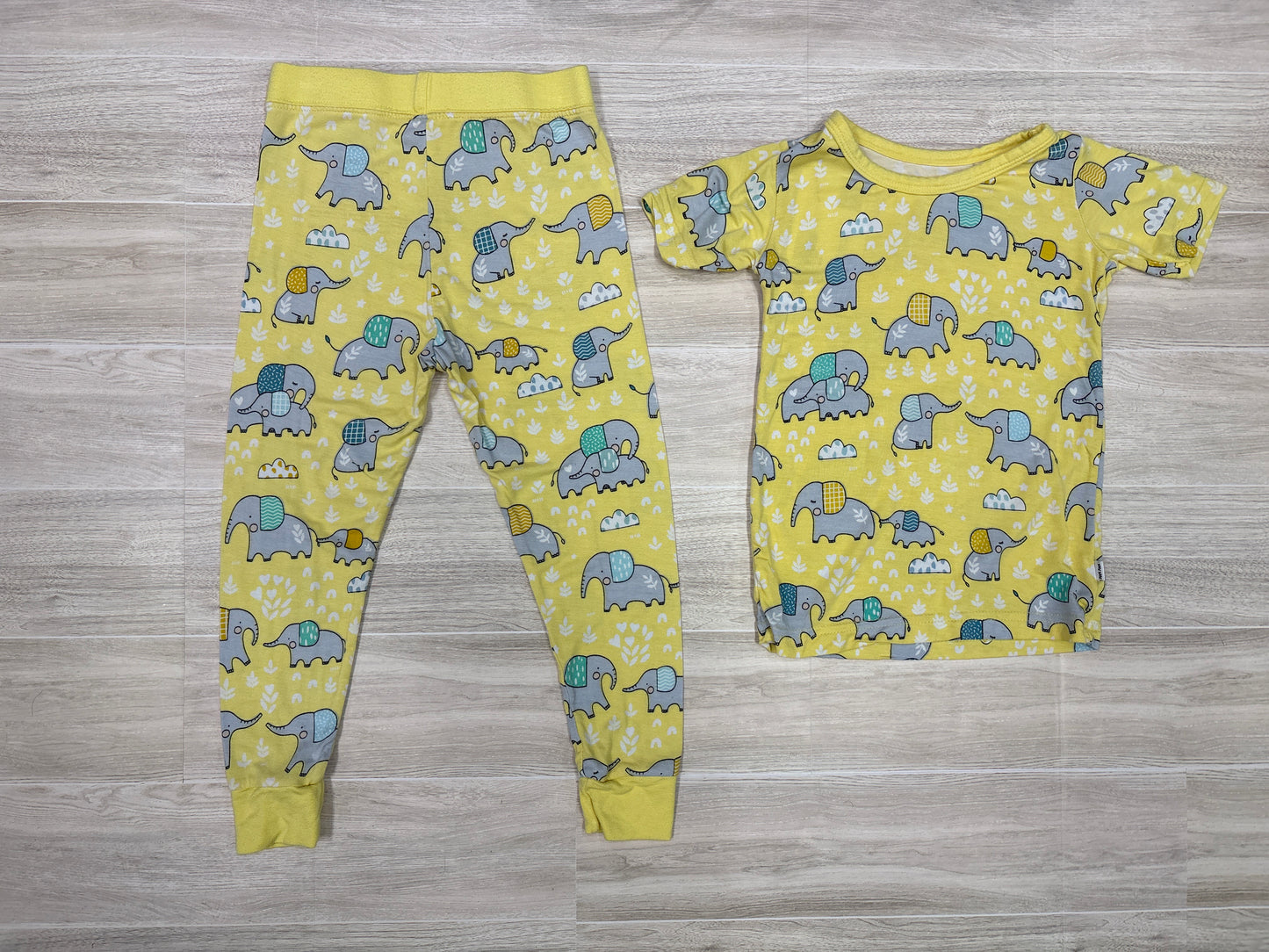 18-24m Little Sleepies Yellow Elephant 2 Piece Set