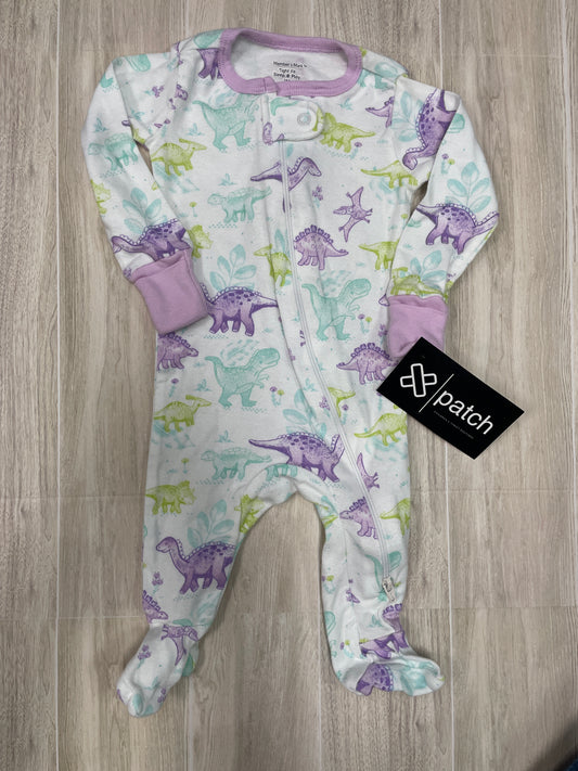 3m Purple Dino Pajama