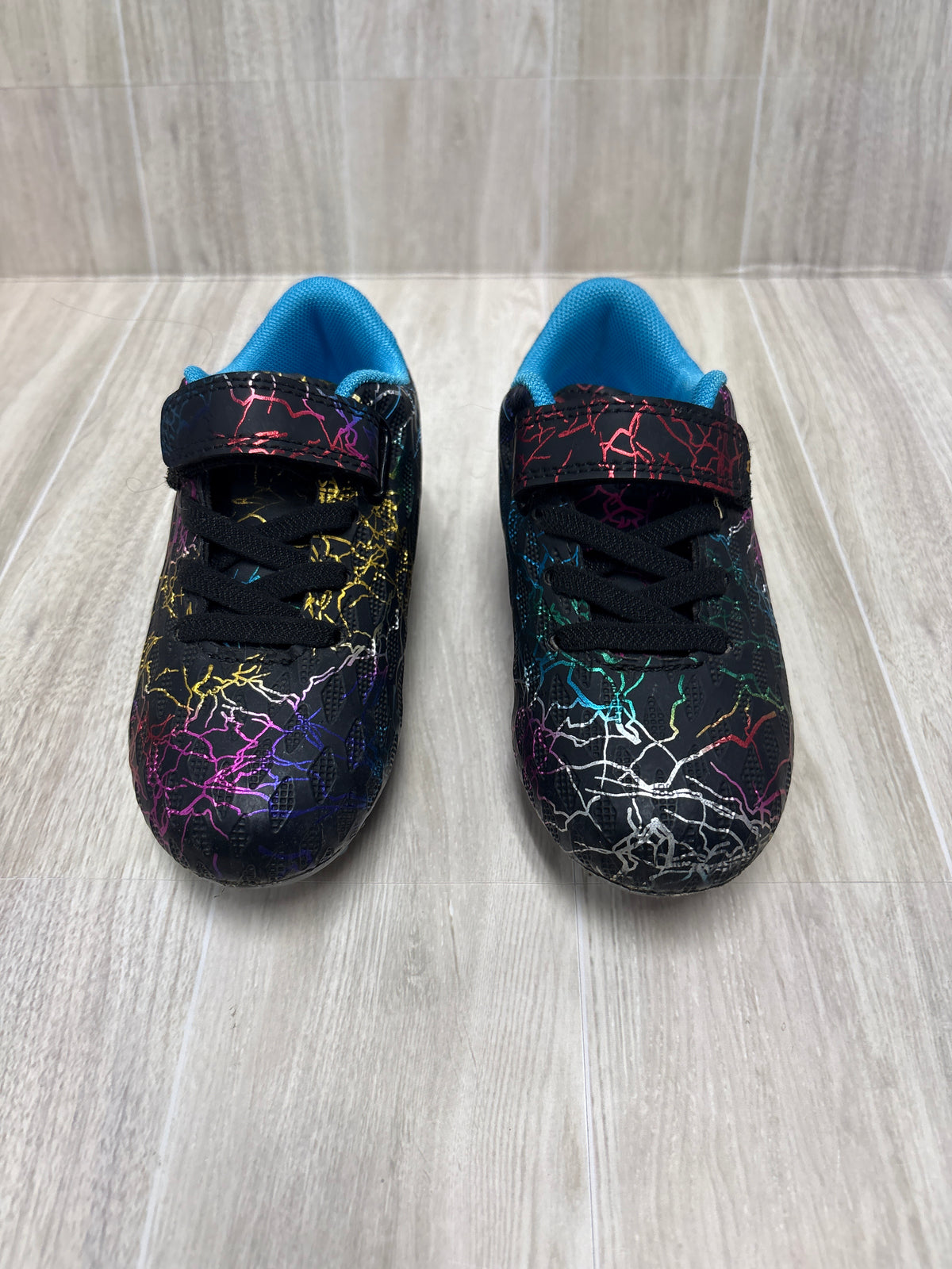 10c Black Rainbow Squiggle Cleats