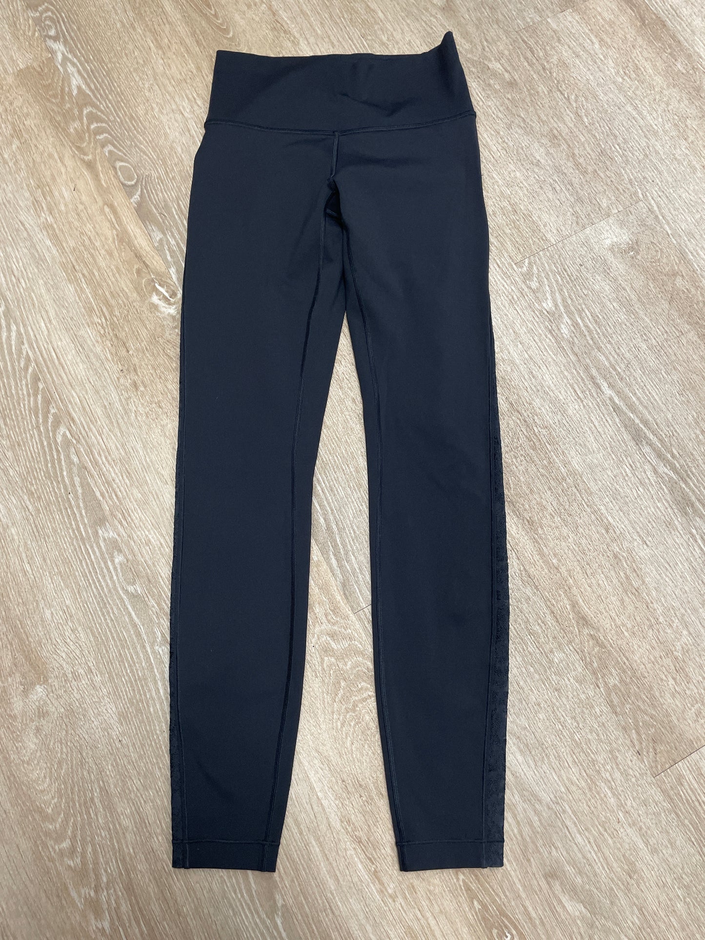Womens 6 Lululemon Black Legging With Lace Detail