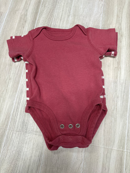 0-3m Quince Mauve Striped Onesie 2 Pack - Short Sleeve