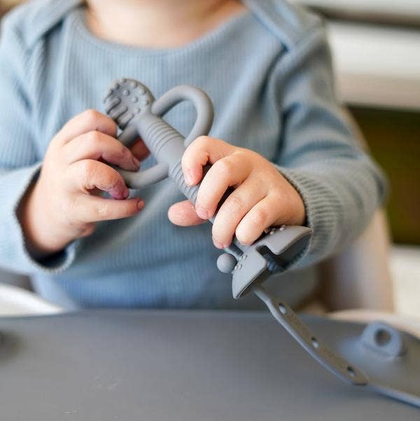 Busy Baby - Teether & Training Spoon: Tan