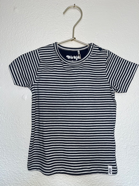 NWT 12m Striped Organic Tee