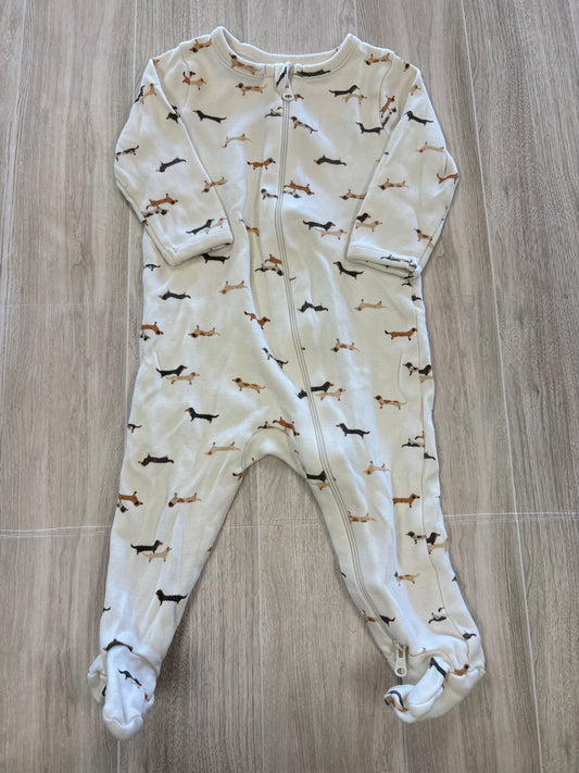 3m Nordstrom Cream Weiner Dog Pajama