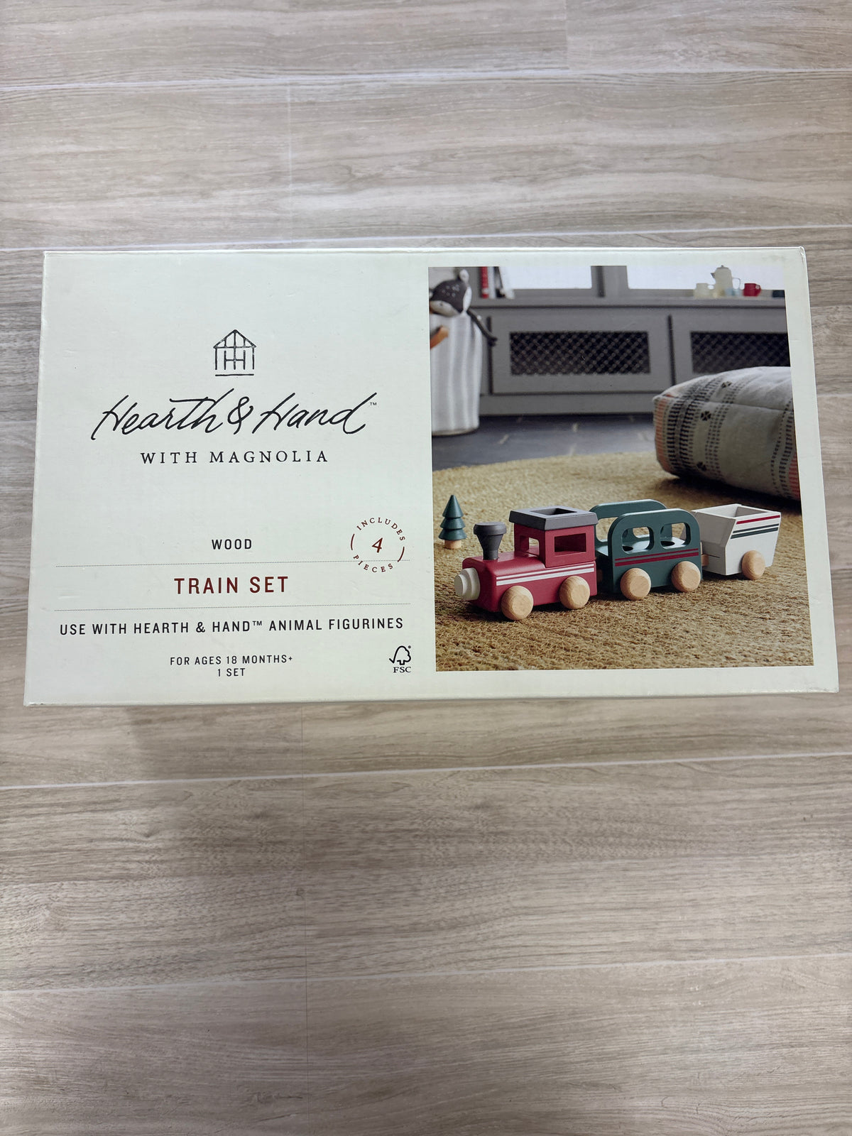NWT Toy - Hearth & Hand Wooden Train Set
