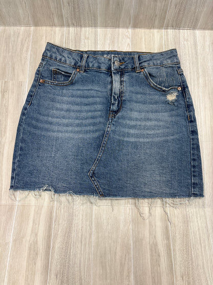 Womens 6 Medium Wash Denim Skirt