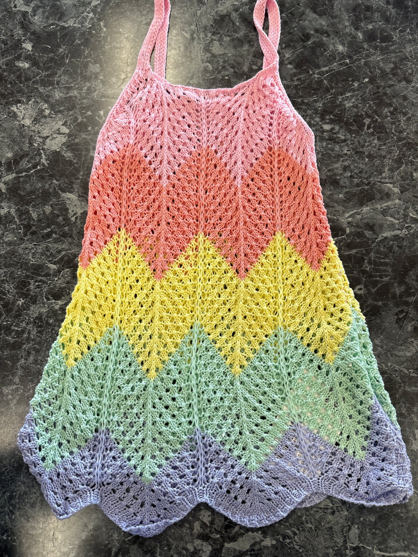 3/4y Rainbow Knit Dress