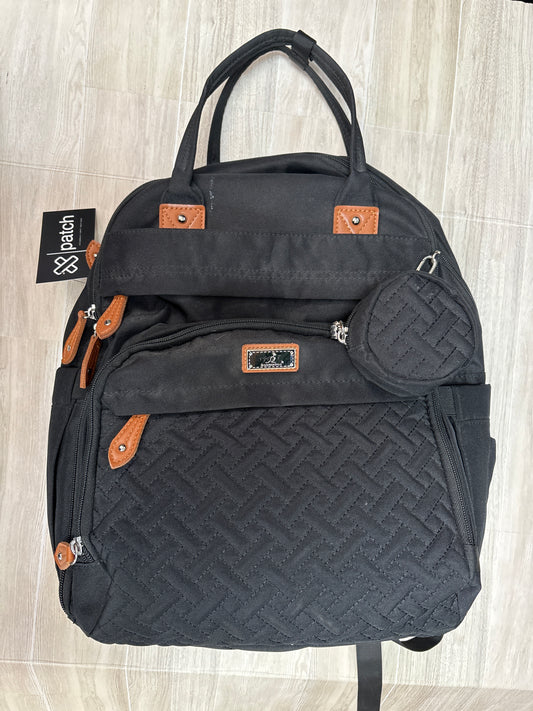 BabbleRoo Black Diaper Backpack