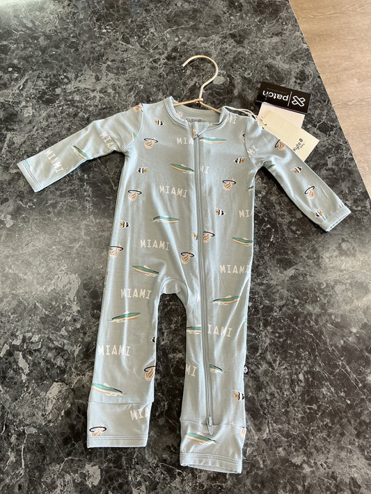 nwt-kyte-3-6m-miami-heat-pajama-romper
