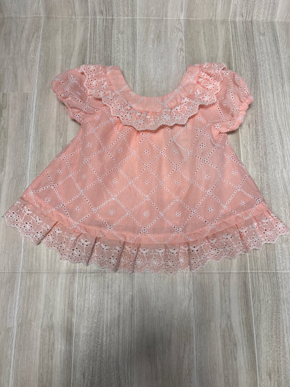 18m Pink Eyelet Top