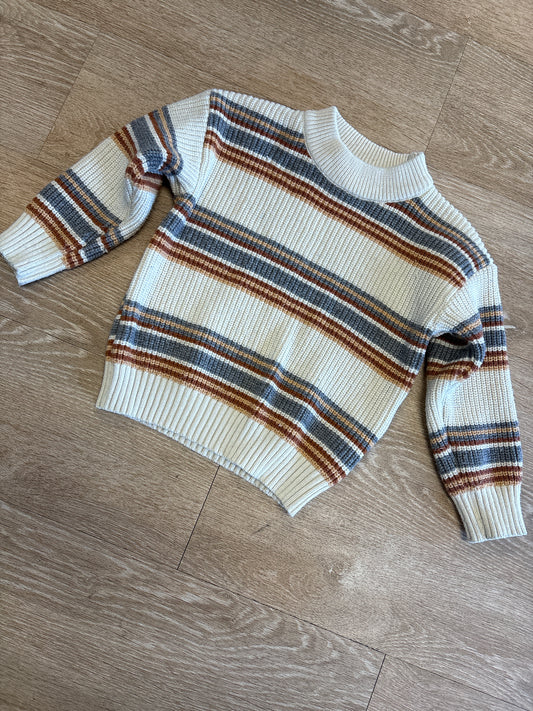 5T Knit Striped Sweater