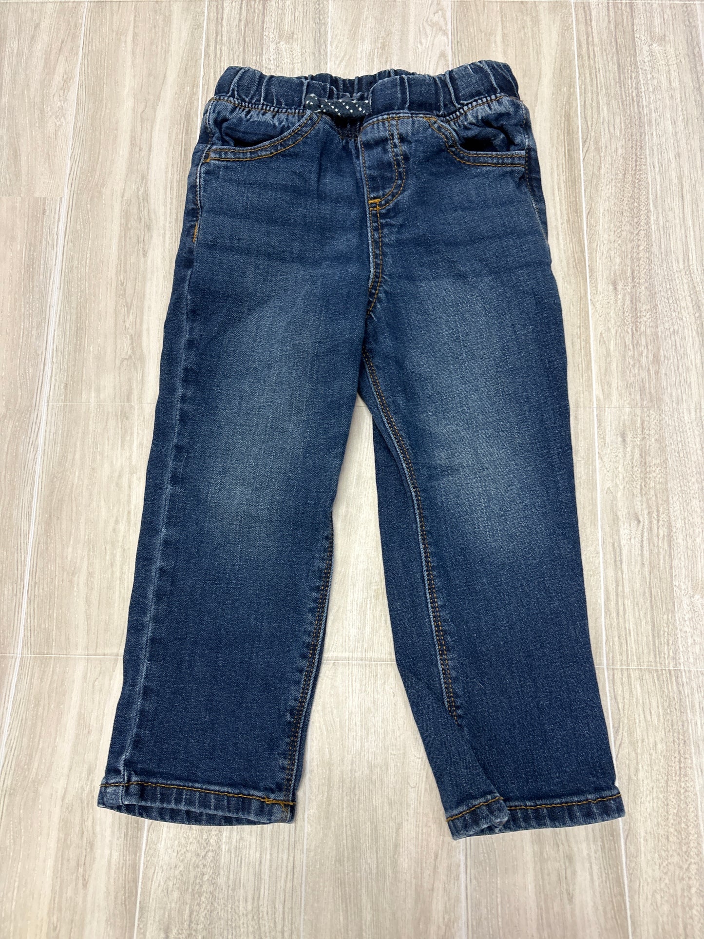 2T Dark Wash Drawstring Denim