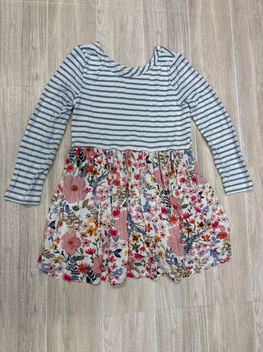 18-24m Little Sleepies Play Striped/Floral Long Sleeve Dress