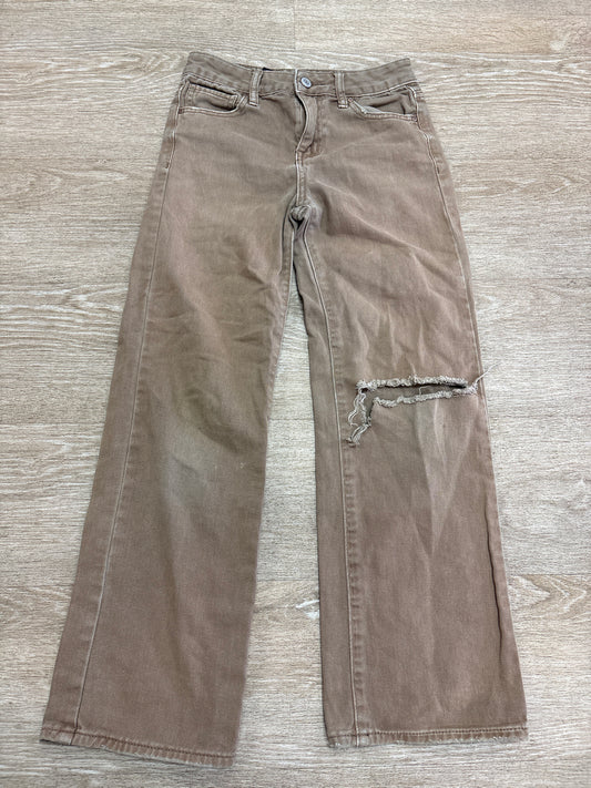 10 RSQ Tan Wide Leg Denim