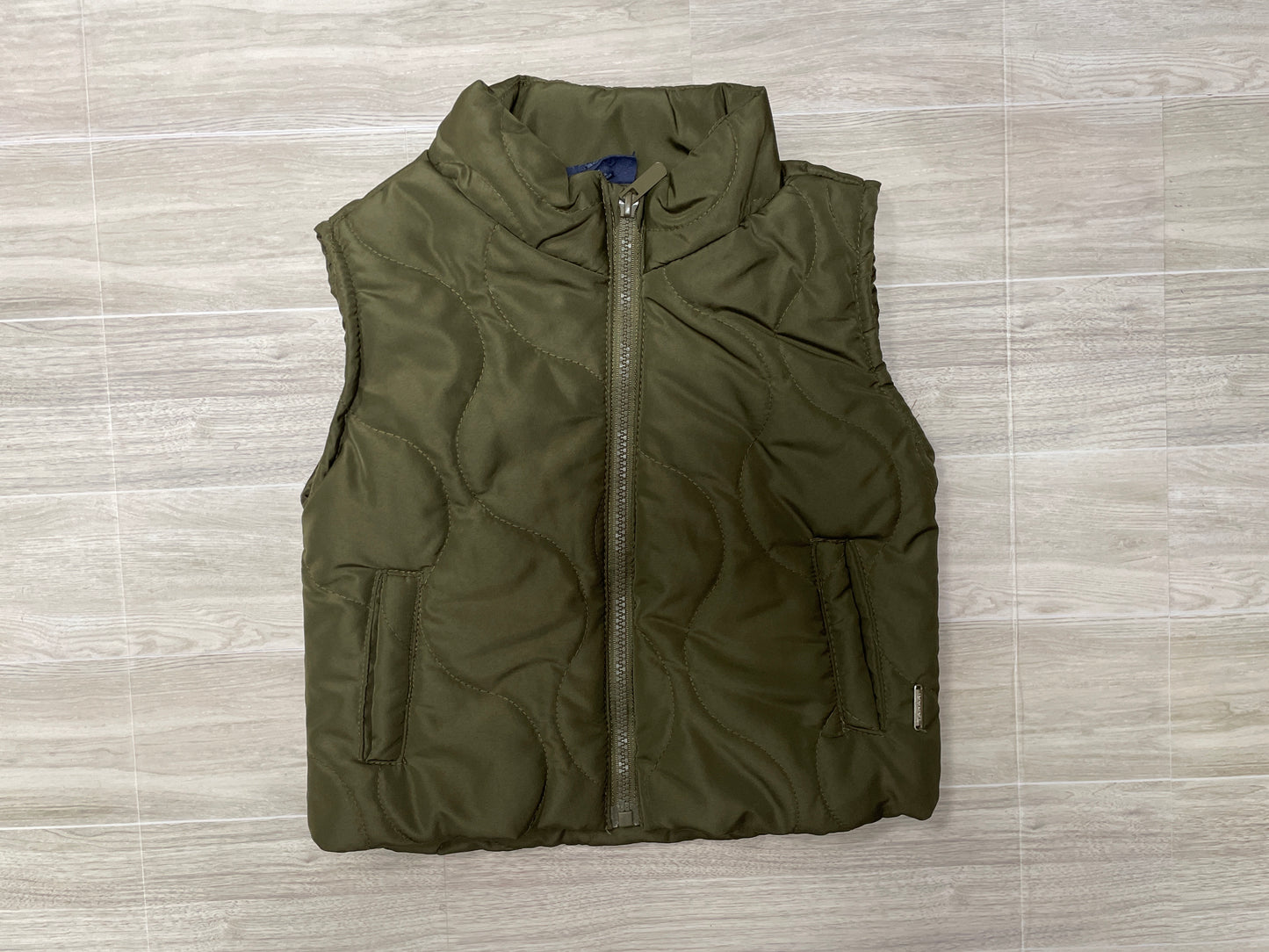 2T Olive Puffer Vest